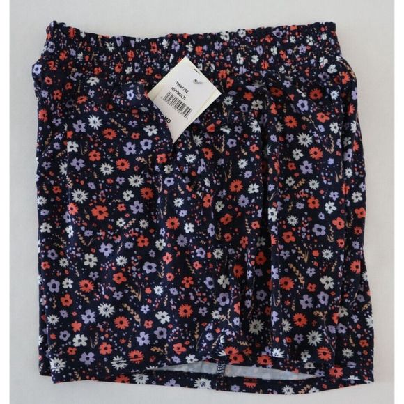 Threads 4 Thought TWA1752 Women's Sz M Navy Multi Floral Print Gwyneth Shorts - Picture 6 of 7